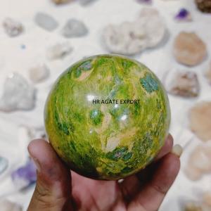 Vente en gros de cristaux de pierre naturelle Agate Gemstone et Unakite Stone Sphere Ball Style Religieux Pierre de guérison en vrac à vendre - Product Image 3