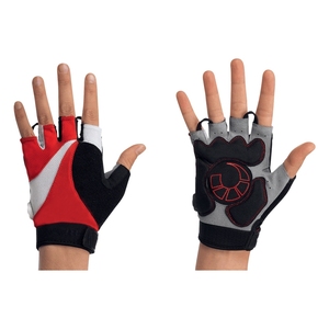 Breathable Non-Slip Leather Polyurethane Coated Cycling Gloves Hook Loop Closure Lightweight Fingerless Design Road Bike Running - Product Image 1