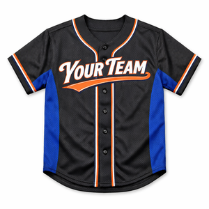 Camiseta de béisbol personalizada para escuelas, de secado rápido, transpirable, 100% poliéster, con nombre y número del jugador sublimados. - Product Image 1
