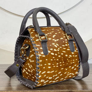 Sacs de voyage Speedy en cuir imprimé cerf, faits main, de qualité supérieure, style western, sacs à bandoulière unisexe, sacs de week-end - Product Image 4