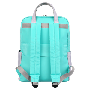 กระเป๋าเป้สะพายหลังแล็ปท็อปแบบพกพา ดีไซน์เรียบหรู กันน้ำ ซิปปิด ผลิตจากโพลีเอสเตอร์ สไตล์วินเทจ เหมาะสำหรับไปโรงเรียนและเดินทาง - Product Image 5