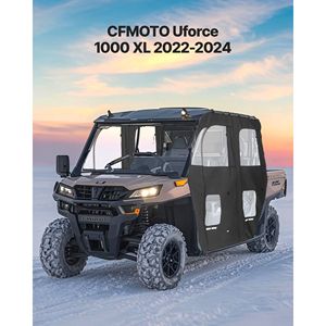 Per CFMOTO Uforce 1000 XL 2022-2024: Porte Superiori per Cabina Antivento e Impermeabili con Cerniera, Porte Superiori Morbide Migliorate per UTV - Product Image 2