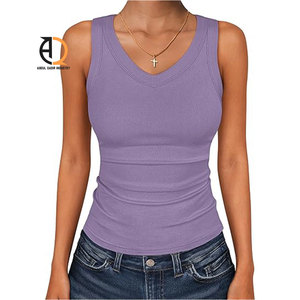 Ladies Tank Top Gym Wear Sleeveless Workout Top - Product Image 3