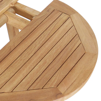 Table d'appoint ronde pliante moderne en bois massif d'acacia, pour l'extérieur, la chambre et le salon, meuble de fin de gamme du Vietnam, durable et imperméable