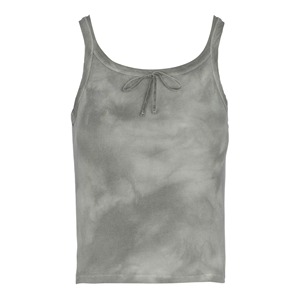 Women <b>Cloud</b> Tie Dye Ribbed Tank Top Bow Tie <b>Neck</b> Slim Fit Casual Summer Cami Vest Top Multicolor - Product Image 6