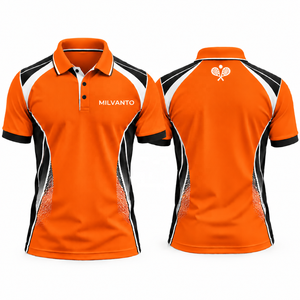 Camiseta de Polo Personalizada Color Verde Azulado para Pickleball y Pádel para Hombre |   Ropa Deportiva de Alto Rendimiento para Deportes de Raqueta, Transpirable y de Secado Rápido - Product Image 6
