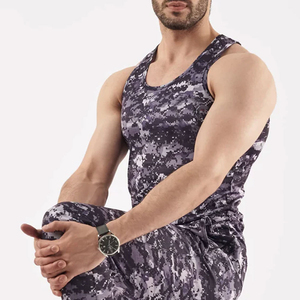 Débardeur pour homme en coton 100% respirant, imprimé par transfert thermique, design étoiles, couleur personnalisée, pour cheerleading - Product Image 6