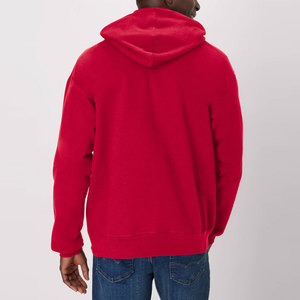 Sudadera con Capucha Roja Premium - Sudadera de Forro Polar Grueso para Ropa Urbana - Fabricante de Ropa Personalizada Directo de Fábrica en Sialkot - Product Image 4