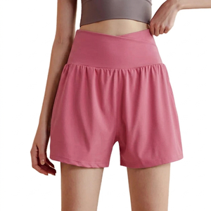 Women's Solid Color Custom Summer Shorts Hot Pants Casual Loose Sports Pants Elastic Waist <b>String</b> Running Shorts for Women - Product Image 1