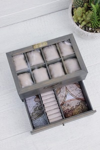 Wooden Watch <b>Box</b> Glass Lid 10 Slot Display Case Luxury Watch Organizer Hanging Eco Friendly Mens Watch Storage Gift Home Decor - Product Image 3
