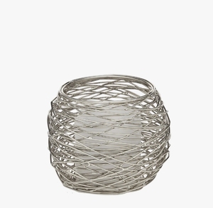 Support de bougie en fil métallique doré en gros, design nid d'abeille rond, centre de table en treillis ouvert, décoration de mariage et de maison - Product Image 2