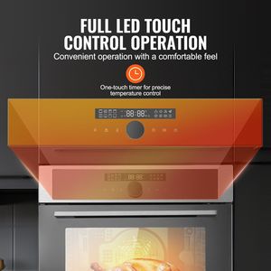 Forno Elettrico da Incasso da 24 Pollici con 16 Funzioni di Cottura (2.68 Cu.Ft) e Timer (3150W) - Capacità 60L - Product Image 6