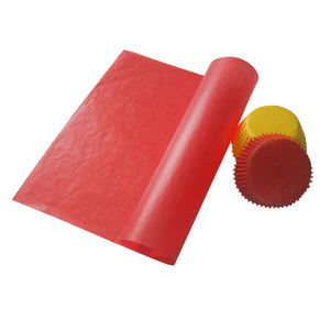 High Quality <b>Red</b> Glassine <b>Paper</b> Roll Rectangular Disposable Eco-friendly Microwave Safe Flower Garment Food Safe Decoration - Product Image 4