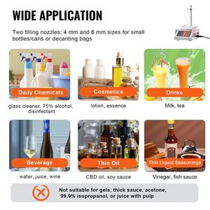 Macchina Riempitrice Automatica di Bottiglie con Capacità di Pesatura 5-300g, Pompa Peristaltica e Sistema di Riempimento Liquidi a Controllo Digitale - Product Image 6