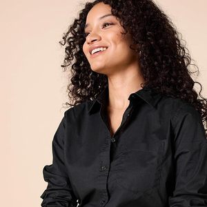Women's Long Sleeve Cotton Poplin Breathable Button Down Shirt Regular Fit Business Casual Office Wear - Product Image 4