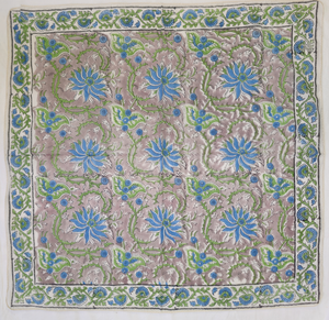 Hand Block Print 100% Cotton Bandana <b>Scarf</b> Floral Printed Cotton Head <b>Scarf</b> Boho Neck <b>Scarf</b> Bandana Handmade Cotton <b>Square</b> <b>Scarf</b> - Product Image 4