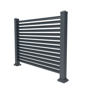 Panneau de clôture en aluminium thermolaqué série 6000 avec détails CNC et style décoratif - Product Image 2
