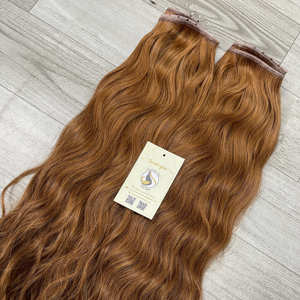Couleur cuivre avec cuticules alignées sur les cheveux humains vietnamiens papillon trame vague Super Double dessiné génie trame Extensions - Product Image 2