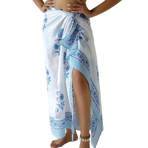 Women Boho Style Sheer Chiffon <b>Sarong</b> <b>Wrap</b> Beach Cover Up Bikini Swimsuit Summer Wear - Product Image 1