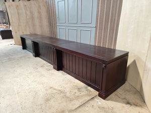 Luxury Solid Wood Conference <b>Table</b> Executive Boardroom Meeting <b>Table</b> Custom <b>Office</b> Furniture Dark Walnut Finish - Product Image 5