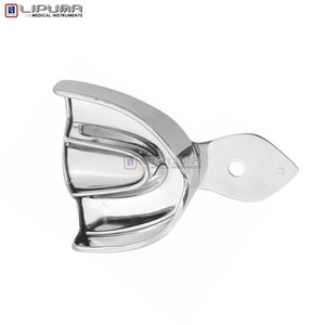 Bandeja de Impresión Dental de Calidad Premium con Borde L Sólido (superior, D) de Acero Inoxidable Reutilizable y Autoclavable con Perforación - Product Image 2