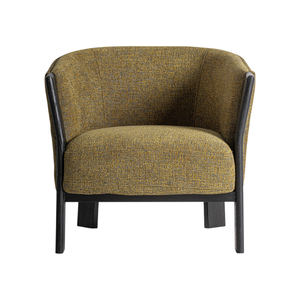 Sillón Minimalista Moderno, Tapizado en Teca Sólida, Silueta Curva Elegante, Cojín Suave, Mueble para Sala de Estar - Product Image 3