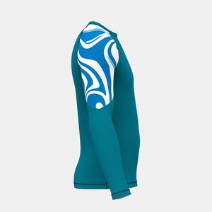 เสื้อแรชการ์ดแขนยาว ผลิตจากโพลีเอสเตอร์/สแปนเด็กซ์ ระบายอากาศได้ดี เป็นมิตรต่อสิ่งแวดล้อม พร้อมโลโก้ด้านหน้า สำหรับผู้ใหญ่ - Product Image 3
