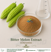 Approvisionnement direct d'usine HGO Melon amer naturel pur/Momordica charantia/Extrait de gourde amère Charantin 75% normalisé