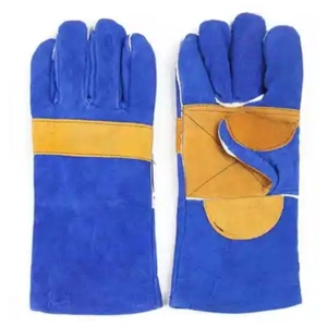 Guantes de Soldadura de Cuero Reforzado de Alta Resistencia, Venta al por Mayor, Protección de Seguridad para las Manos de los Soldadores - Product Image 6
