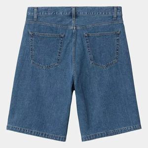 Custom Men's <b>High</b> <b>Waist</b> Denim <b>Shorts</b> with Embroidered Logo Casual Vintage Wash Distressed Jorts Denim <b>Short</b> For Men - Product Image 5