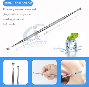 dental surgical instruments Dental Tools 3Pcs Plaque Remover <b>Teeth</b> <b>Cleaning</b> Tools Set German Stainless Steel Hygiene <b>Kit</b> - Product Image 3