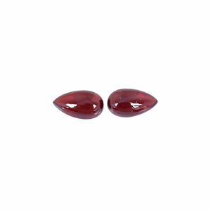 Garnet naturel d'Hyderabadi 4,8 carats (poids d'une paire) 10x6mm forme poire pierre précieuse non montée - Product Image 4