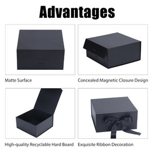 Caja de Regalo Magnética Rígida Personalizada al por Mayor con Logotipo, Bolsa de Papel, Caja de Embalaje Plegable Premium Reciclable, Caja Magnética de Lujo - Product Image 3