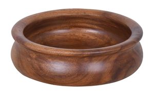 Bol de service multifonctionnel en bois massif en forme de main, artisanal, pour la cuisine et la table - Product Image 2