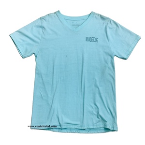 Comber hommes grande taille 100% coton tricoté T-Shirt moyen Gsm col rond avant respirant Pigment impression à manches courtes lâche - Product Image 1