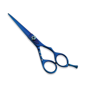 Custom Logo Blue Stainless Steel Barber Hair Cutting Scissors Sharp Blade Professional Salon Shears Hot Sale <b>Tool</b> - Product Image 1
