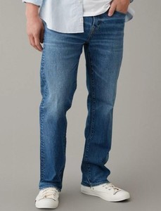 กางเกงยีนส์เดนิมสำหรับผู้ชายทรงสลิมฟิตเอวกลางทรงตรงสตรีทแวร์ฮิปฮอปปักลายสีพื้น - Product Image 5