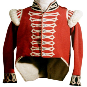 Men's Wool Quilted Hussar Jacket <b>Vintage</b> Uniform <b>Coat</b> Red <b>Stand</b> Reproduction British Black Watch Winter Jackets - Product Image 3