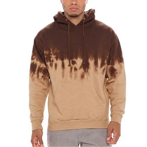 Sudadera con Capucha Tie Dye para Hombre, Corte Regular, Color Degradado, Forro Polar de Poliéster, Diseño Casual con Bolsillos, Ropa de Invierno, Resistente al Viento - Product Image 4