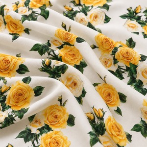 100% Polyester 100GSM Silk Crepe Printed <b>Fabric</b> Coastal Shell Flower Pattern Textile <b>Roll</b> for Garment Sewing Bedding Girls - Product Image 4