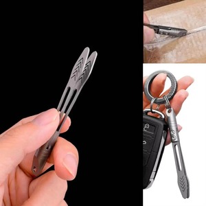 TC4 Titanium Steel <b>Buckle</b> Tweezers Multifunction With Snap Lock Corkscrew CNC Machining <b>Clips</b> EDC Outdoor Tool NEW Mini Titanium - Product Image 3