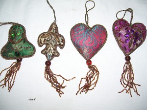 Décorations de Noël de luxe en acrylique, ornements suspendus, broderie manuelle simple face, étoile, papillon pour la maison - Product Image 4