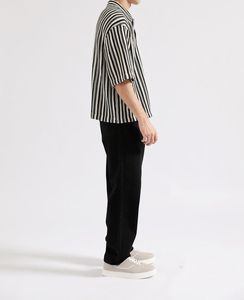 Camisas de Satén 100% Algodón para Adultos, de Moda Casual, Cómodas, con Doble Botonadura y Manga Tres Cuartos, Anti-Pilling, Precio al por Mayor - Product Image 4