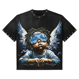 Camiseta Glory personalizada de estilo vintage con estampado DTG, 100% algodón, tela suave, con pedrería, mangas cortas, para uso unisex. - Product Image 1