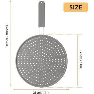 Paraspruzzi in Silicone per Padella con Schermo Anti-Schizzi Resistente al Calore, Padella Multiuso per Piano Cottura - Product Image 4