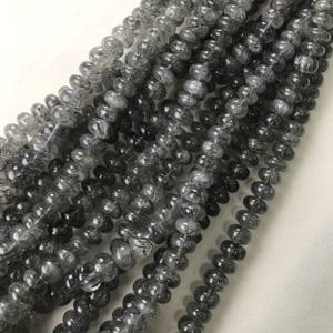 Cuentas Redondas Lisas de Rutilo Negro 100% Naturales, Certificadas por IGI, Grado AAA, de 6mm-14mm, Piedra de Fuego Negra, Gemas Vivaaz para Joyería - Product Image 1