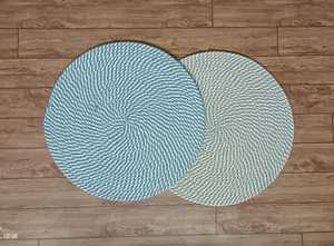 Alfombras de Yute Trenzado Natural |   Tapetes Cuadrados Tejidos a Mano Ecológicos y Contemporáneos para Encimeras de Cocina, Hogar Sostenible - Product Image 4