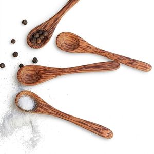 Wooden Measuring Spoons from Natural Coconut Eco-friendly Serving Spoon <b>Set</b> for Wedding Bohemian Style Dining Utensils - Product Image 1