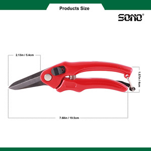 Sécateur bypass classique industriel SONO J311 de qualité DIY, durable et tranchant, avec poignée en acier et lame en acier au carbone, à commande manuelle, OEM TW - Product Image 4