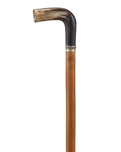 Bastón de Madera con Mango de Cuerno de Búfalo Natural, Ecológico, Artesanal Orion, Resistente para Uso en Exteriores, Regalo de Lujo para Coleccionistas - Product Image 1